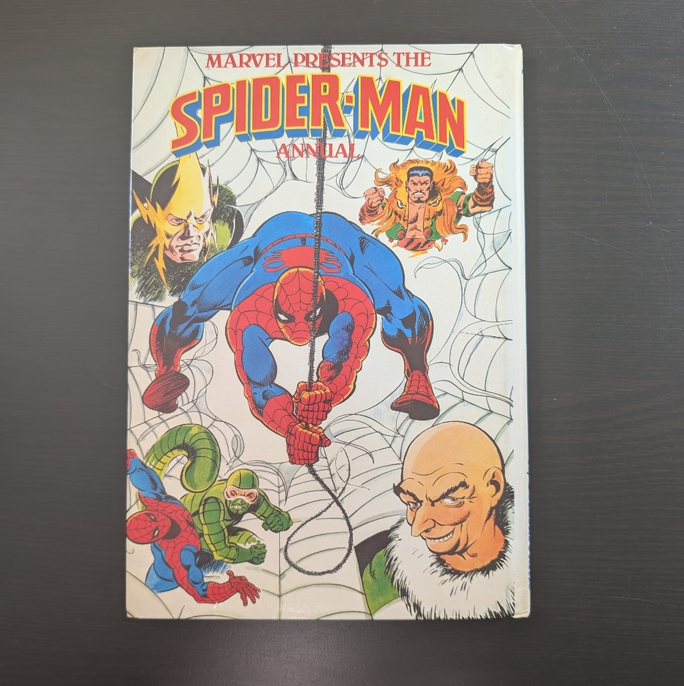 💥Collectible 1981 UK Only Release Marvel Spider-Man Annual Comic Book Hardcover - Picture 8 of 11